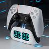 For PS5 Controller Charging Clock Base Wireless Fast Charging Desktop Storage Stand Docking Station for PS 5 Accessories Kits