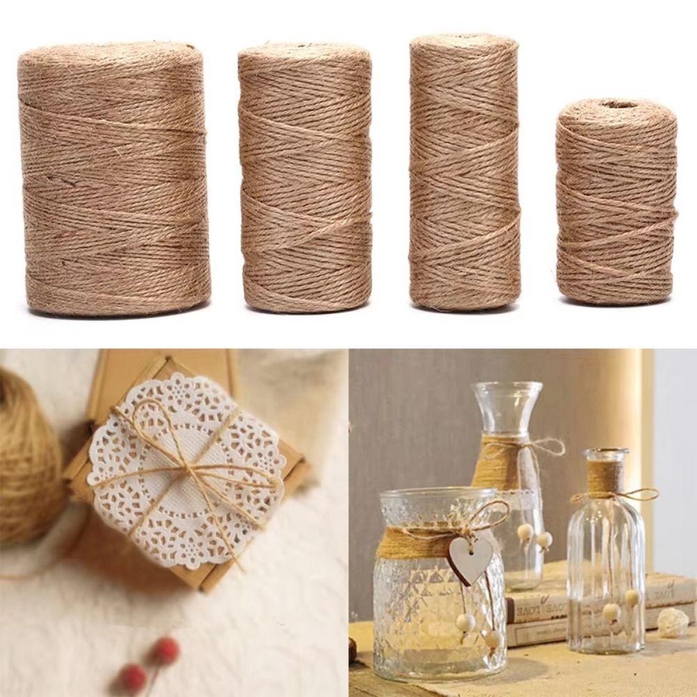 2/3/4/5/6/14mm Jute Twine Rustic Macrame Cord Farmhouse Style Jute Cord  Crafts Wrapping