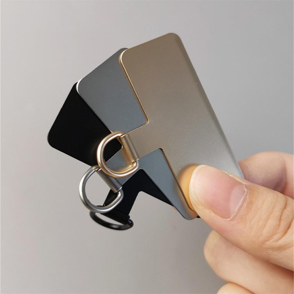 304 Stainless Steel Upgrade With Hard Anti-Scratch Film Ultra-Thin Clip Mobile Phone Lanyard Anti-Loss Piece Universal Patch