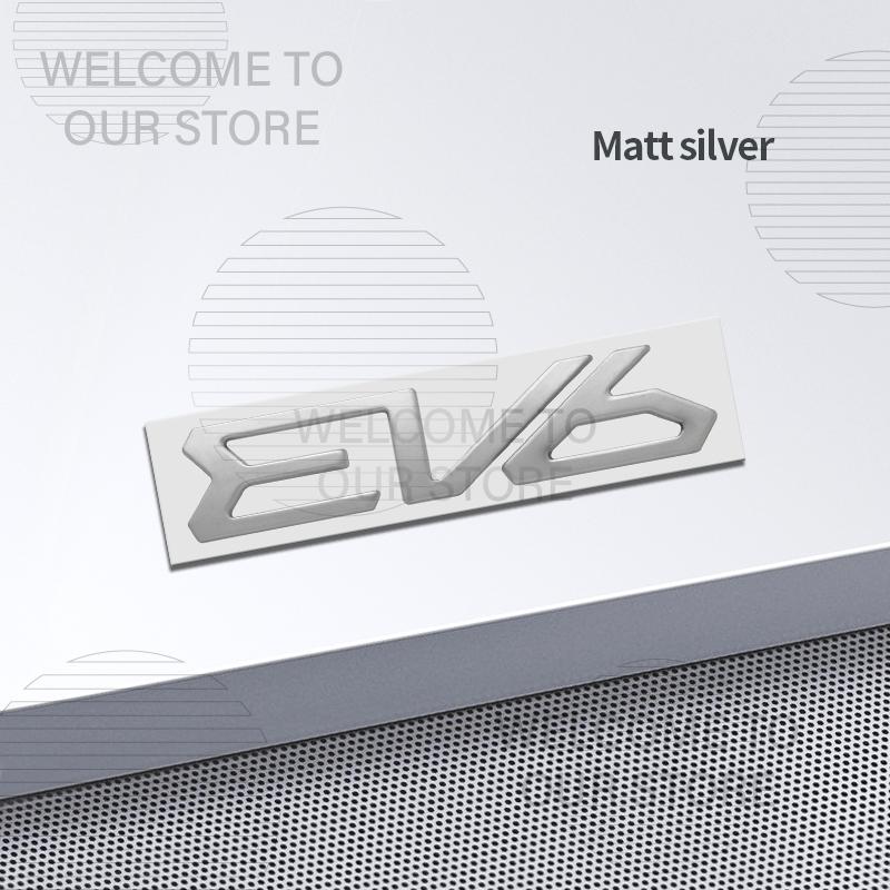 Car Decor Metal For EV6 Kia GT Version Electric SUV Letter Emblem 3D Sticker Accessories Tail Rear Trunk Decals pgncs50