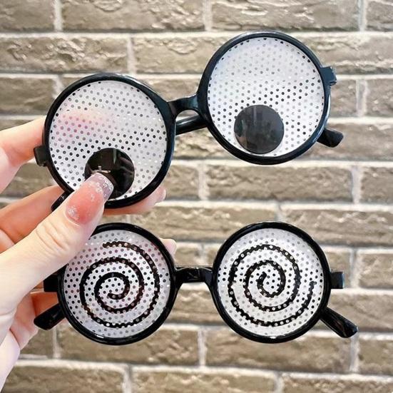 Halloween Trick Funny Glasses for Kids Men Women Novelty Googly Eyes Glasses Party Costume Accessories for Masquerades Parties