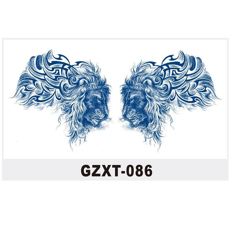 Herbal Tattoo Sticker Large Pattern Chest Sticker Juice Sticker Can'T Be Washed Off Semi-Permanent Water Transfer Gzxt
