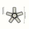 1pc garage lamp ceiling lighting, deformable shop lamp, adjustable panel, used in garage, workshop, attic and basement.