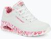 Кроссовки Skechers x JGoldcrown: Uno - Loving Love белый/красный/розовый