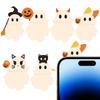 Phone Accessory Charm Stick Phone Topper Decor Halloween Ghost Figure Smartphone Accessory Decoration For Youth Girls Boys Women