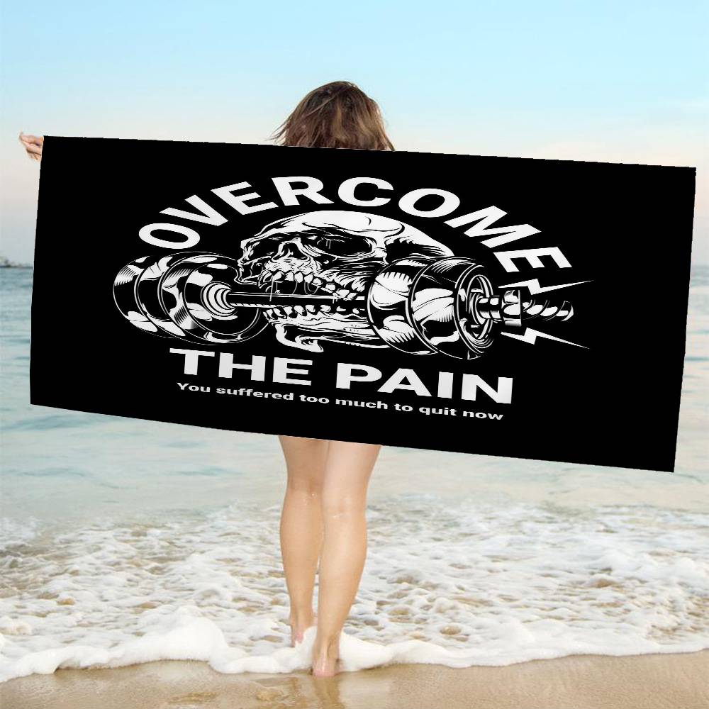 No Pain No Gain Big Microfiber Beach Towels Quick Dry Towel Sand Beach Towels Pool Towel For Travel Swim Pool Yoga