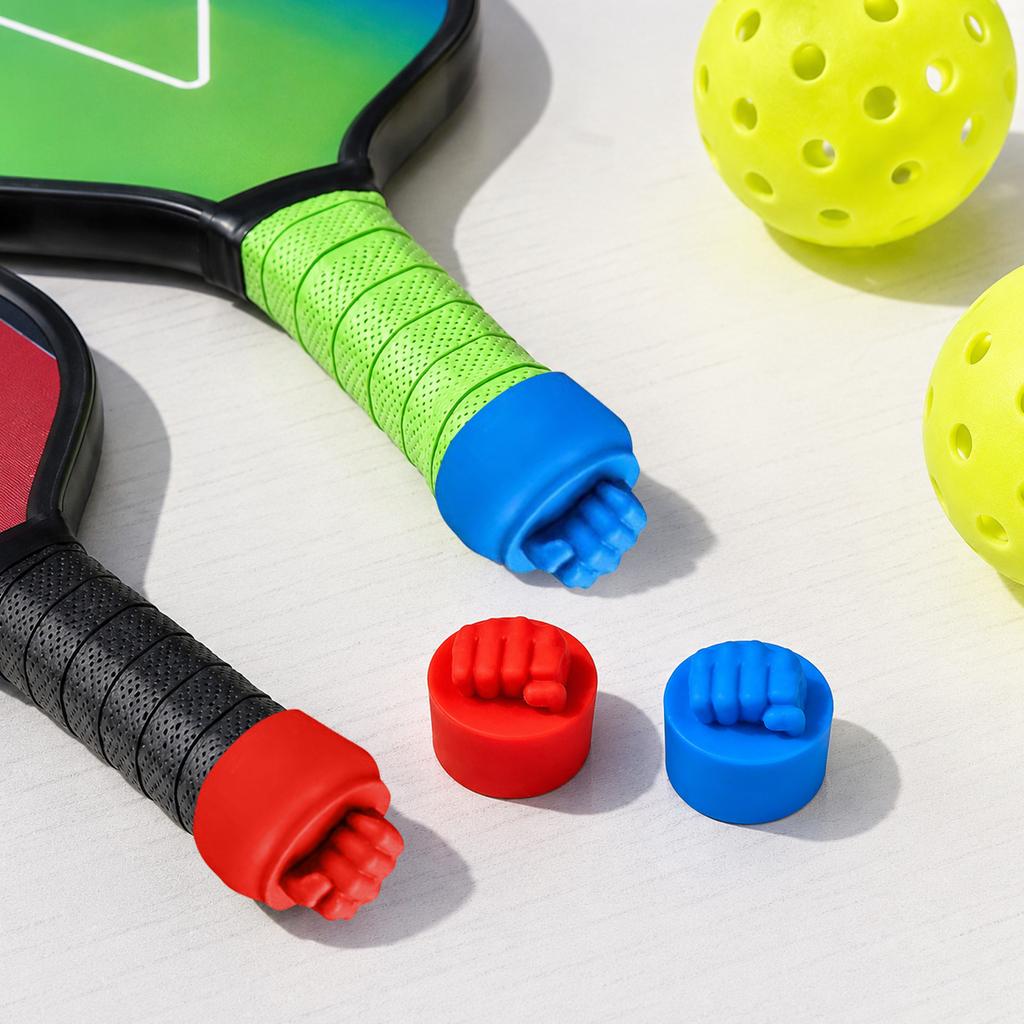 Pickleball Paddle Handle End Caps Set of 5 Durable Replacement Grip Covers for Sports Equipment Protection and Comfort