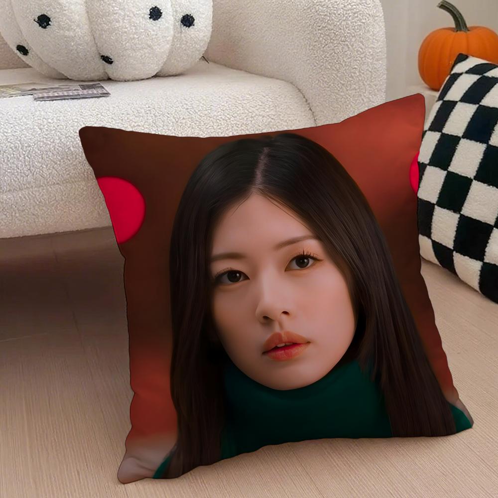 actor cute JJung So Min Cushion Cover Throw Pillow Cover Hidden Button Durable Polyester Chair Cushion
