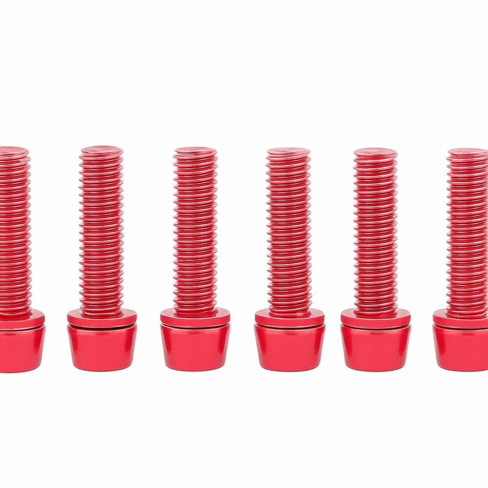6 Pcs with Washer Handlebar Screws M5*18mm Bike Stem Bolts Durable Bike Stem Screws  Bike Accesssory