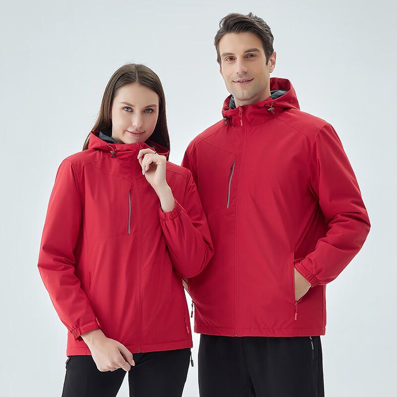 Fengmao Hooded Fleece-Lined Work Jacket 2XL