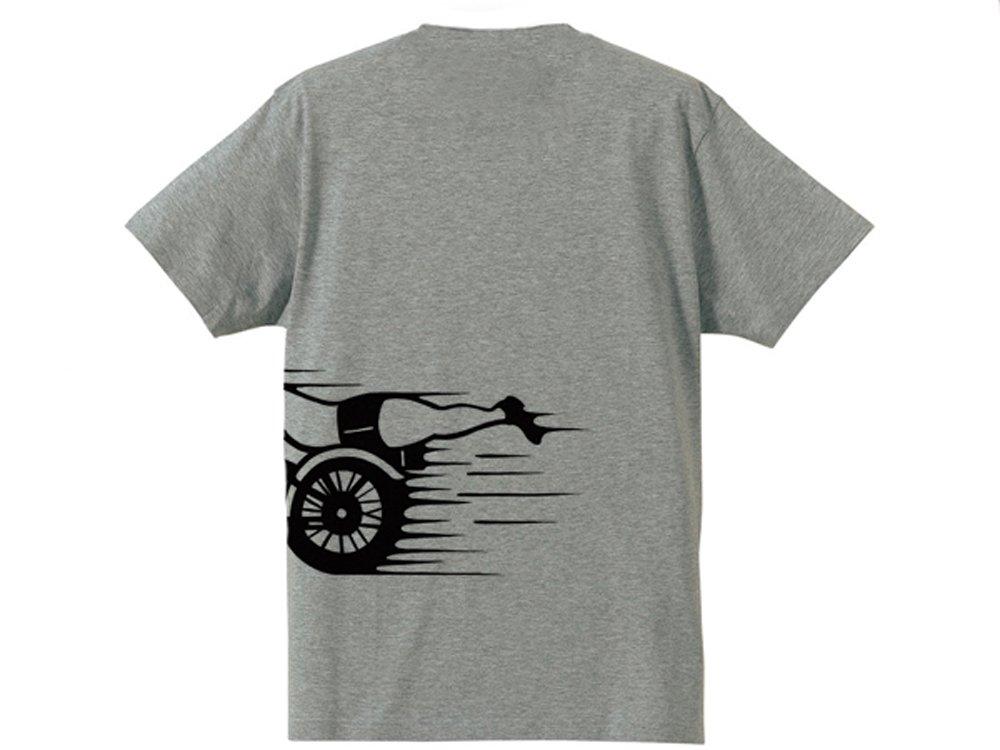 SPEED ADDICT Side Print T-shirt, S/S, GLAY, XXL Size