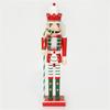 Christmas Nutcracker Wooden Retro Nutcracker Soldier Figurine Display for Kitchen Christmas Decorations