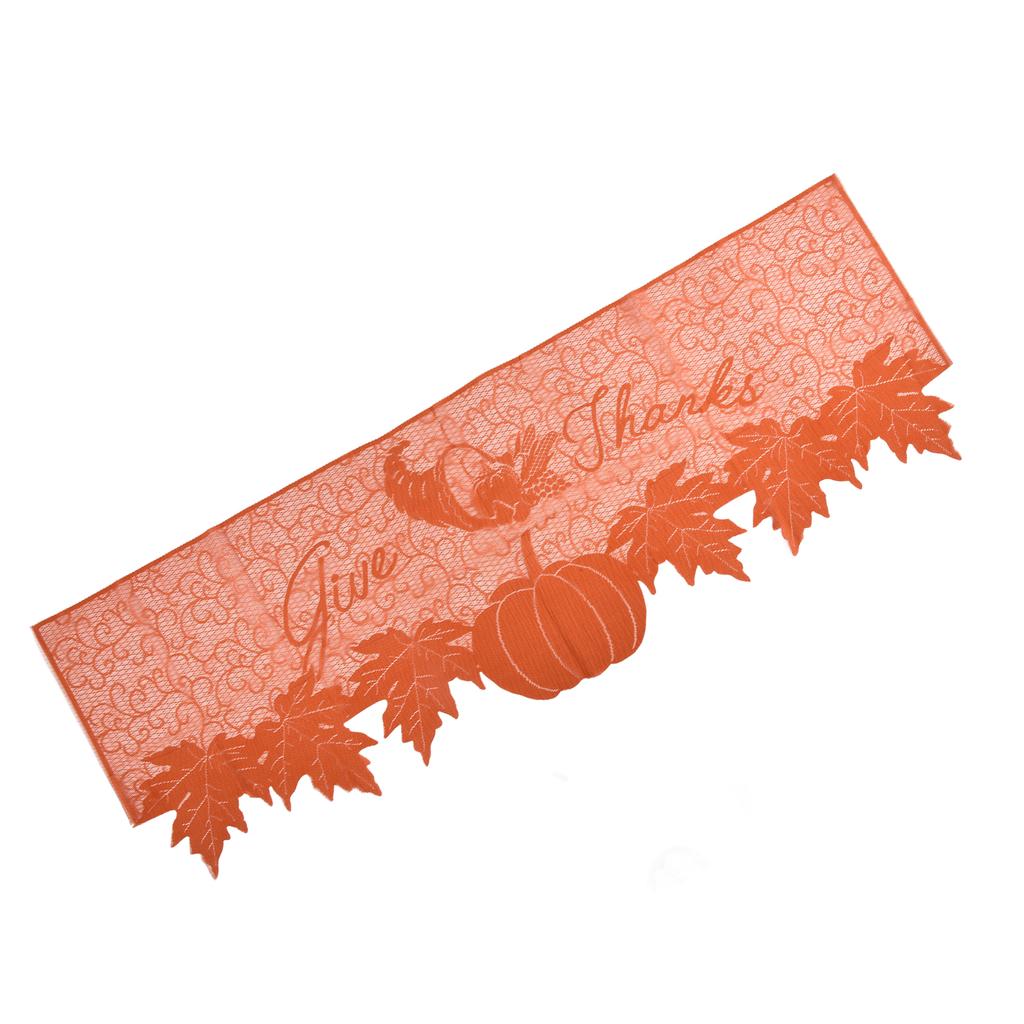 Erntedank Tischläufer Premium Polyester Glatte Oberfläche Weiche Textur Hohe Strapazierfähigkeit Erntedank Kamin Schal