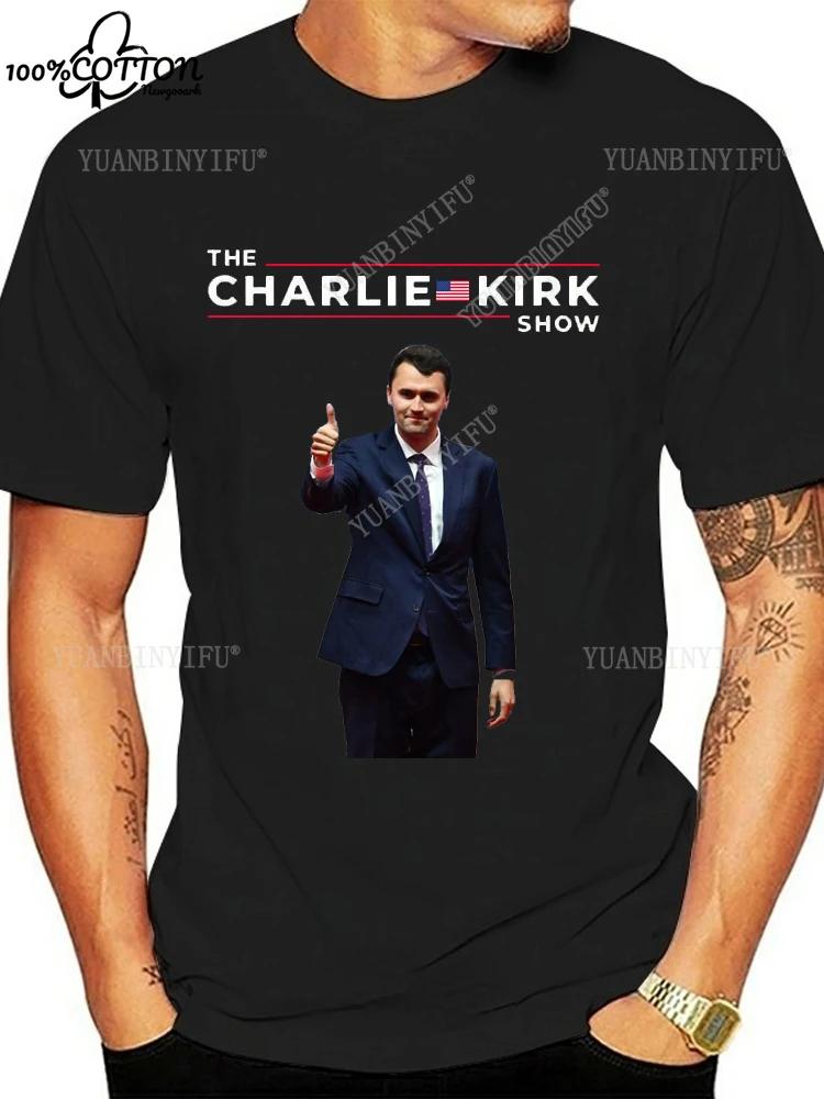 Heißer Stil Lässig FREEDOM Charlie Kirk Bedrucktes T-Shirt Locker 100% Baumwolle Freizeit Unisex Shirt Heißes Produkt S-6XL