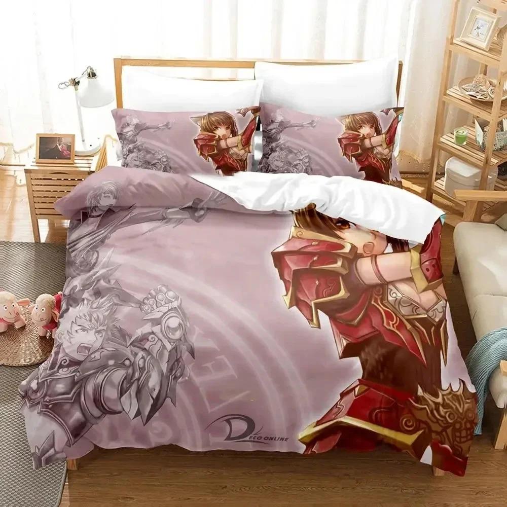 3D Print Game Deco Online Bedding Set Duvet Cover Bed Set Quilt Cover Pillowcase Comforter King Queen Size Boys Adult Bedding