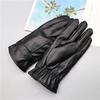 Soft Leather Gloves Mens Touch Screen Bicycle Fleece Motorcycle Wind Shield Thin Womens Winter Warm Leather Gloves