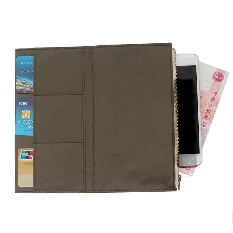 Fromthenon Borsa Portaoggetti per Taccuino Retro Tela Verde Oliva Porta Carte Cancelleria Vintage per Accessorio Taccuino da Viaggio Midori Qualità