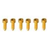 6PCS Guitar Hex Head Screws Double Tremolo Bridge Saddle String Locking Screw with Taper Tip Gold