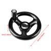 Volantino per fresatura di precisione, 3 razze, 12*100 mm, per fresatrici, torni, rettificatrici