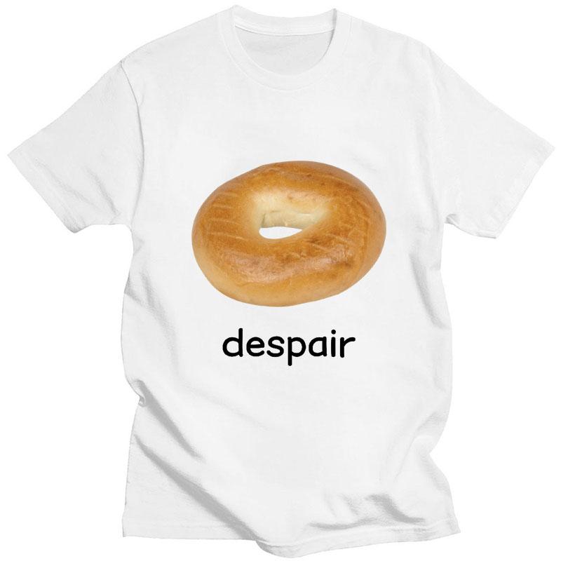 Despair Bagel Vtipné Meme Grafické Tričko Humor Móda Pánské Dámské Trička Pohodlné Čistá Bavlna Krátký Rukáv Ležérní Volné Streetwear
