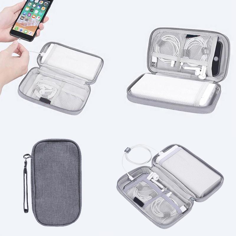 Multi functional single-layer portable data cable storage bag, travel bag storage bag, headphone bag