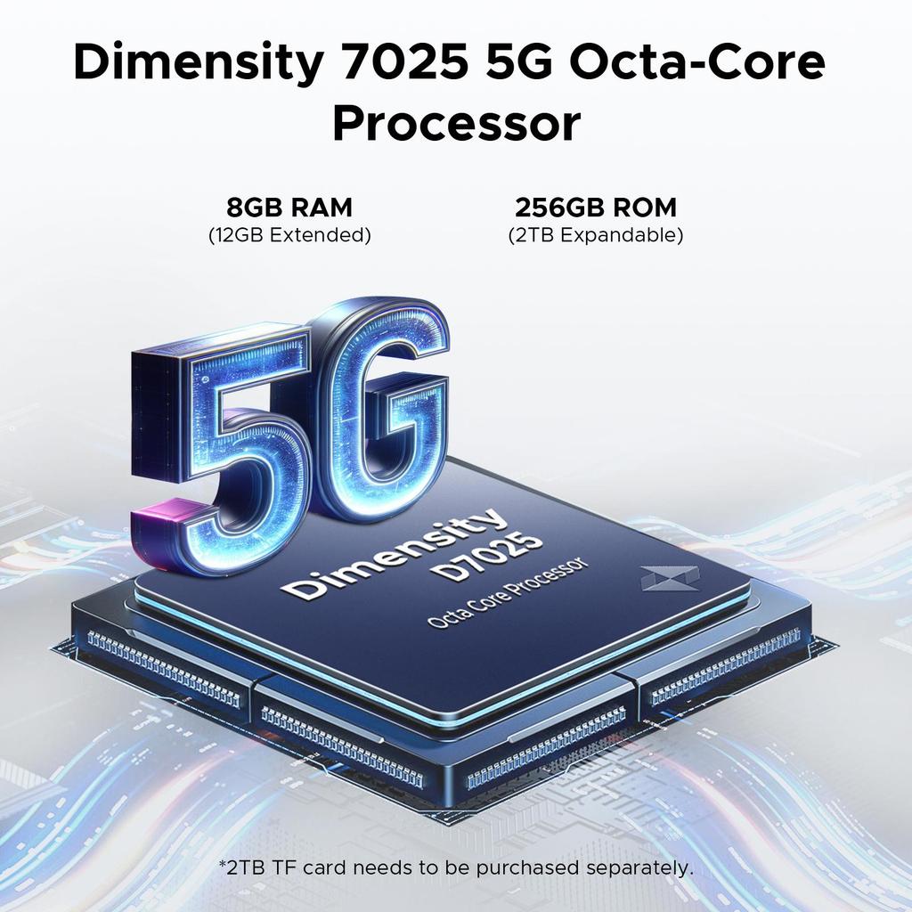 DOOGEE Blade GT Play Rugged Smartphone 5G, LED Light Effect, 20GB+256GB/2TB Rugged Phone, 6.72”FHD+ 120Hz, 50MP, Side Fingerprint, Face ID, OTG/NFC