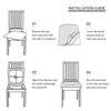 1/2/4/6 Pieces Leaf Jacquard Chair Seat Cover Scratch Resistant Soft Stretch Dust Cover