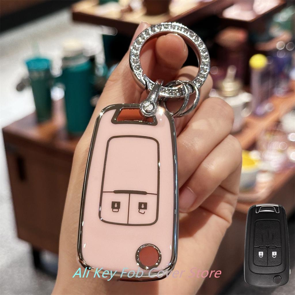 Key Fob Cover with Keychain Lanyard for Vauxhall Zafira Astra Insignia Holden Flip Car Key Shell Cover