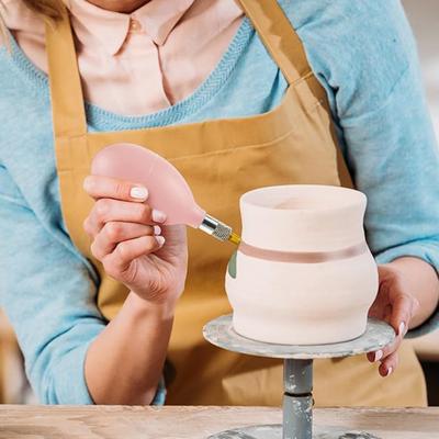 Pottery Smear Bottle Convenient Filling Versatile Needles Easy Squeeze Pottery Glaze Precision Tip Applicator Bottle Set
