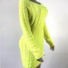 Women's Long Pullover Sweater Dress Long-sleeved Slim Clothes