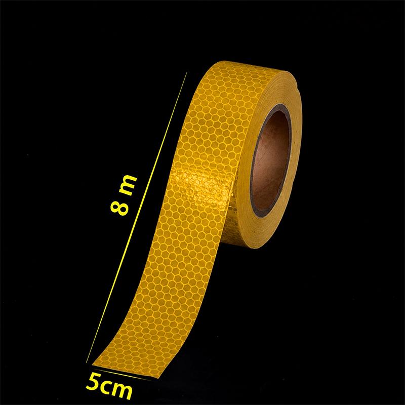 5cm width Reflective Tape 1/3/5/8m Safety Warning Sticker Reflector Protective Tape Strip Film for Trucks Auto Motorcycle VanPinstriping Tape 3