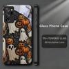 Halloween Ghost Art Black Phone Case For Samsung Galaxy Note 10 20 A 06 A07 12 A13 A14 A15 A16 A17 A22 A23 24 25 26 Glass Cover