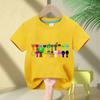 2026 Summer Short-sleeved Sprunki Cute Fashion Top Boys Girls Comfortable Round Neck Pure Cotton T-shirt Children's Sprunki Gift