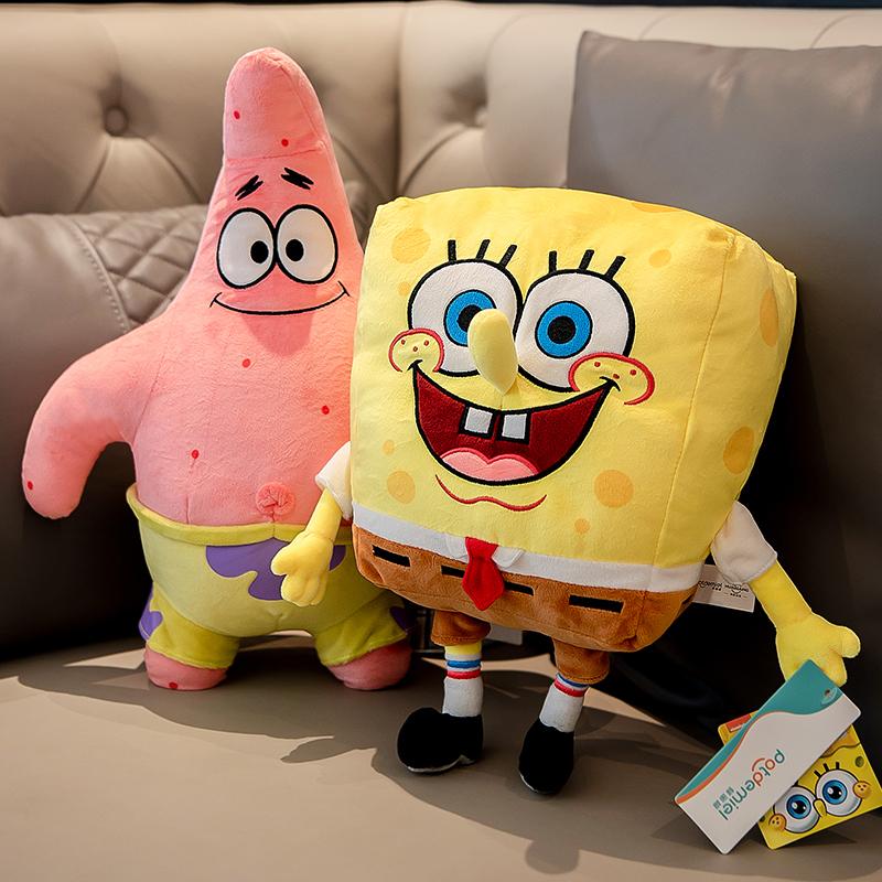 Genuine Anime Spongebob Squarepants Patrick Star Squidward Eugene H. Krabs Gary Kawaii Cartoon Stuffed Plush Toys Birthday Gift
