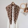 Summer Atmosphere Wearing Belt Waist Seal Twill Silk Simulation Silk Cool Triangle Scarf Cashew Print Women's Silk Scarf
