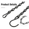ABMH-Hanging Plant Chain, Black Chain For Hanging Bird Feeders Planters Lanterns Baskets Billboards Wind Chimes Ornaments