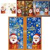 Festive Pvc Christmas Snowflake And Santa Static Stickers For Window Decoration