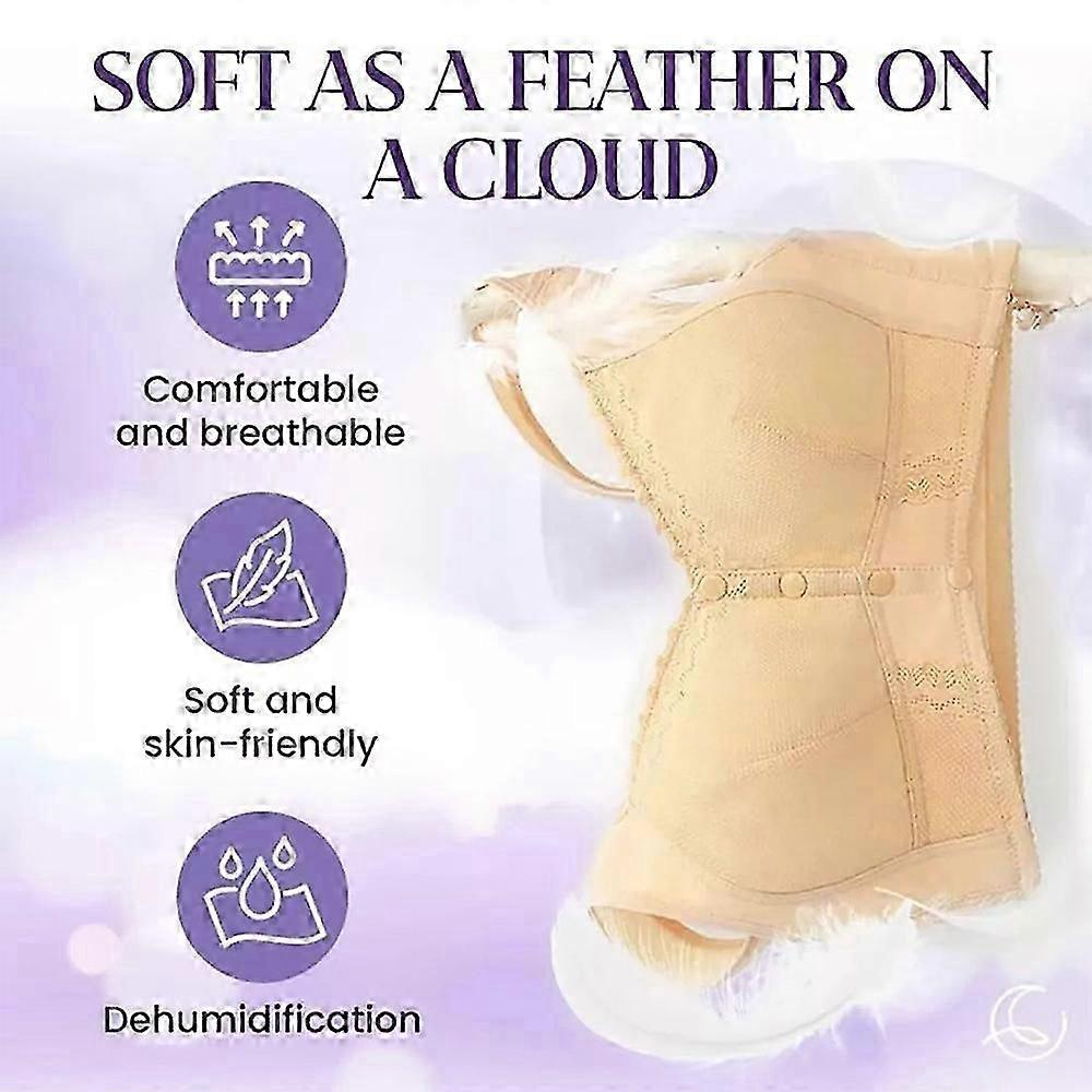 New Arrival: Soft Cotton, Light-Cup, Front-fastening Lace Wireless Bralette for Mature Women – Plus Size