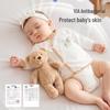 Ganzjahres-Babyoutfit für Neugeborene mit Mütze - Klasse A Bio-Baumwolle Knochenloses Oberteil