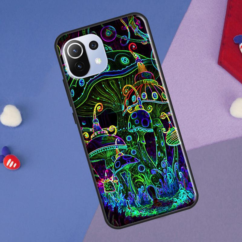 Psychedelic Mushrooms Florals Cover For Xiaomi 14 13 Ultra 11T 12T 13T 14T Pro POCO X7 Pro X3 X5 F3 F5 F6 M6 X6 Pro Case