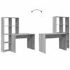 Desk Grey Sonoma 138.5 x 55 x 143 cm Particleboard