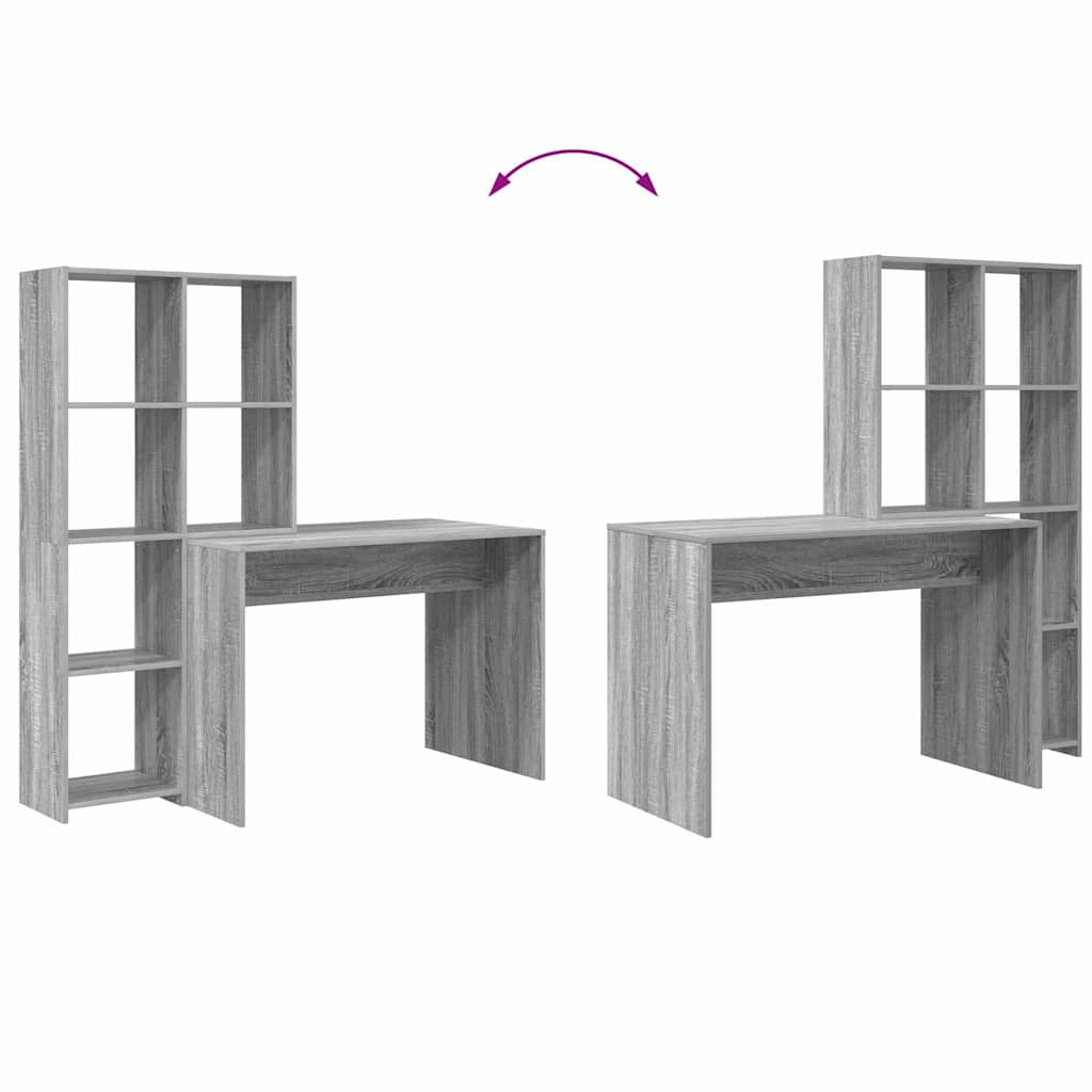 Desk Grey Sonoma 138.5 x 55 x 143 cm Particleboard