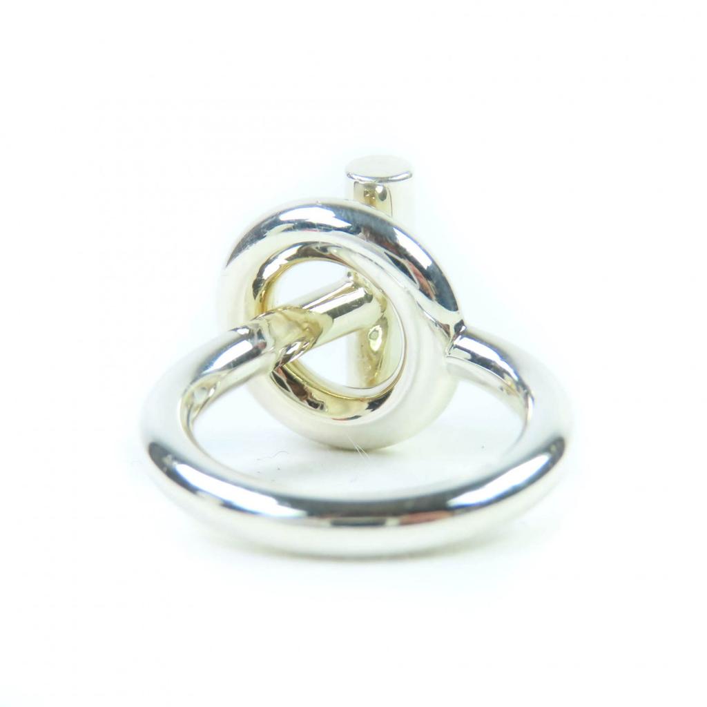 Great HERMES Ring Echapp MM Silver 925 Women Used