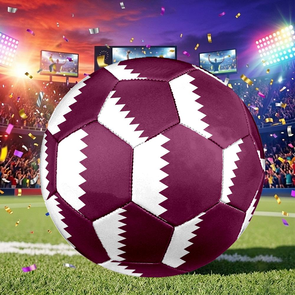 1pc 2026 Classic Flag Soccer Ball Size 5, Machine-stitched, Suitable for Practice Matches/tournament Training Sports, Lightweight and Durable. C7015