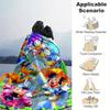 1pc. Cartoon Mickey Mouse and Friends Rainbow Umbrella Blanket, Seasonal Universal Home Decor Gift for Friends and Family, Soft Throw Blanke