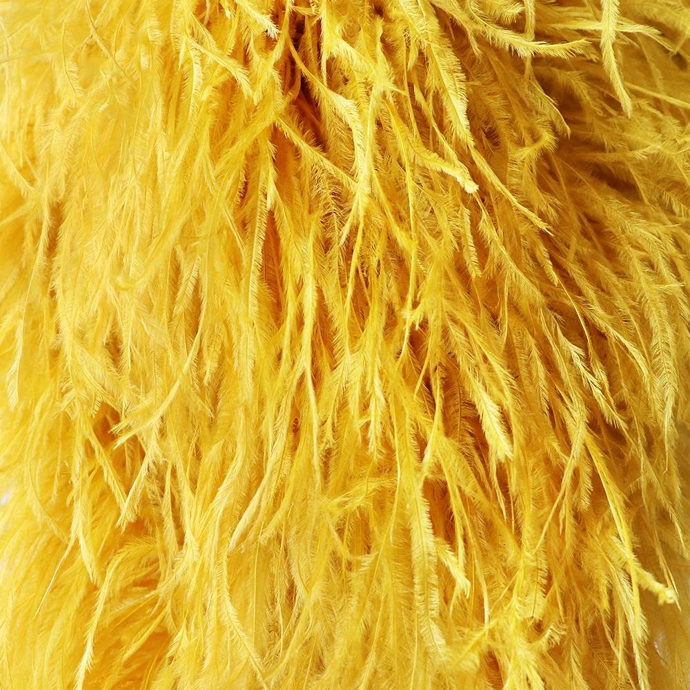 DIY 2 6 10 20 30ply Ostrich Feather Boa for Party/Costume/Shawl/Craft 50CM Ostrich Feathers Trim Costume Feather Top Dress Skirt