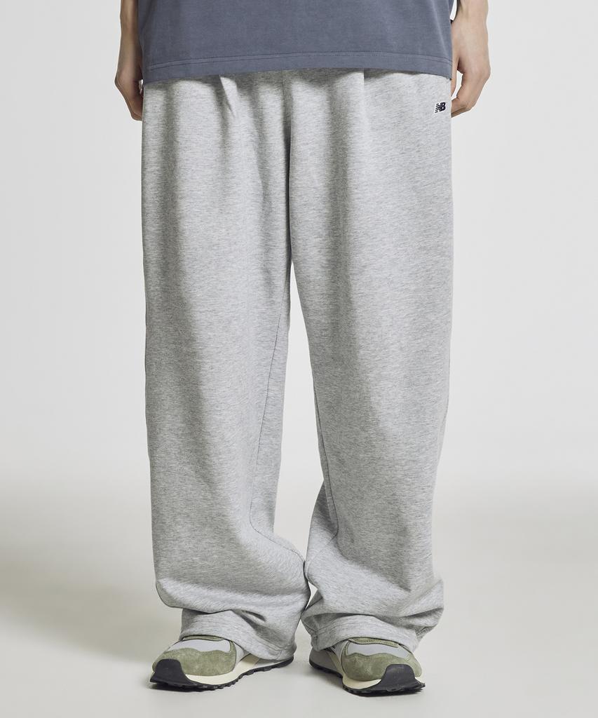 Nyuballanseu Nbmlg21433 / Uni Essential Summer Lightweight One-Pleat Wide Pants (Gray)