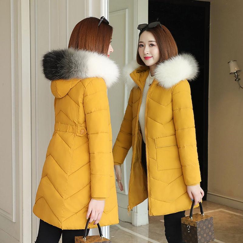 New Product Waist Slimming Mid-length Cotton Coat Women Windproof Warm Thickened Cotton Coat Women