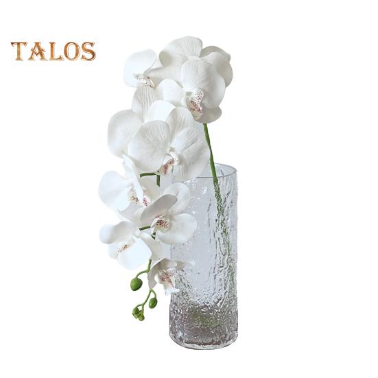 

Искусственные орхидеи-мотыльки, 9 головок, реалистичные искусственные шелковые цветы, свадебная вечеринка, домашний офис, центральный элемент стола, искусственный фаленопсис, цветочная ветка, украшение белый