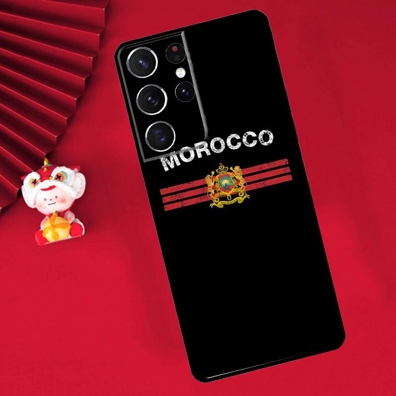 Maroc Morocco Flag Case For Samsung Galaxy S24 Ultra S21 S22 S20 S23 S25 Ultra Plus S9 S10 S25 FE Cover Funda